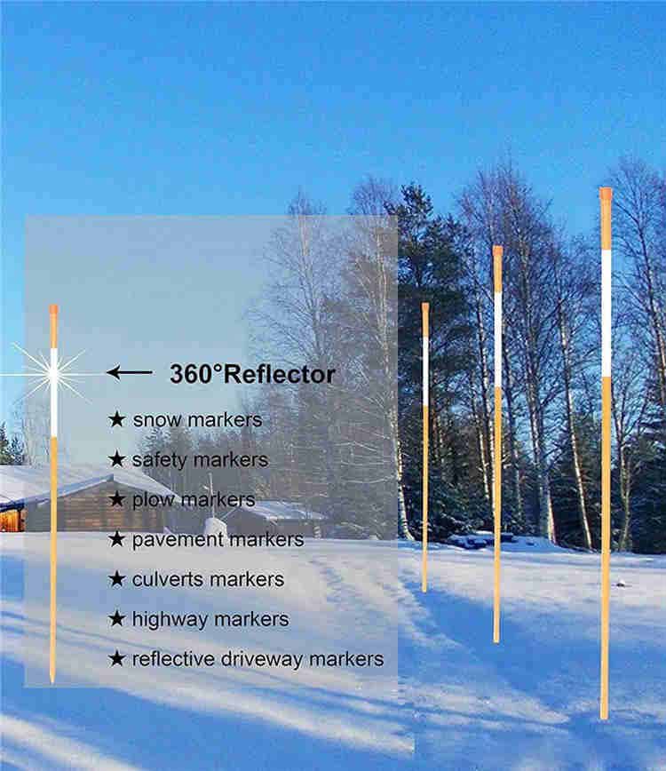 FRP Driveway marker Fiberglass Snow Stakes