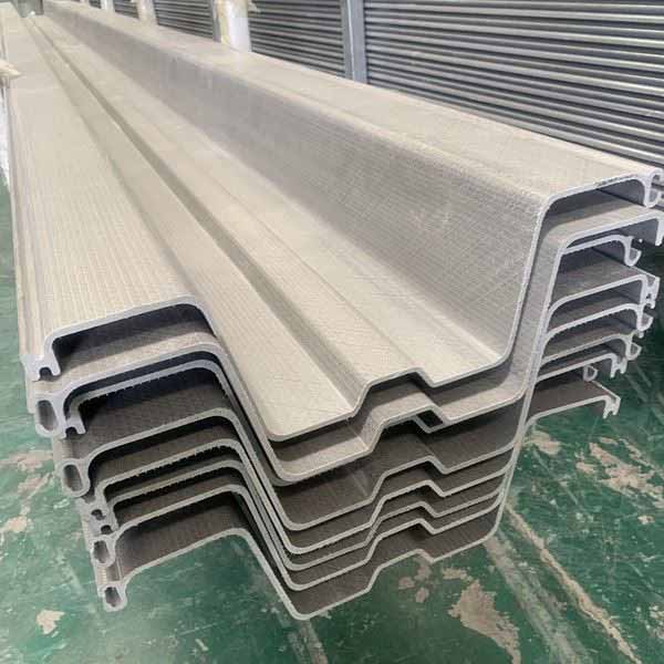 FRP Fiberglass Reinforced Sheet Piling, Anti-corrosion Bulkhead